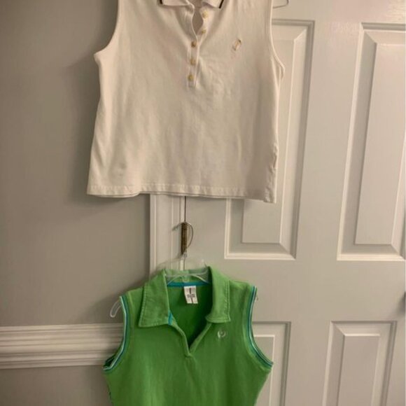 Two Women’s Size Large Sleeveless Summer Tops - Picture 2 of 8